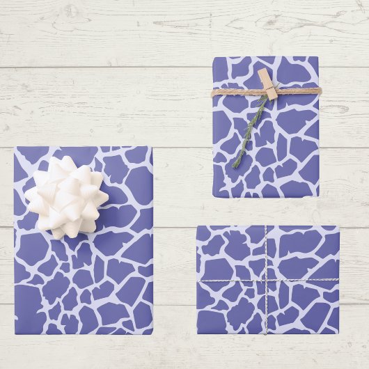 Giraffe Periwinkle Print Inpakpapier Vel