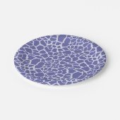 Giraffe Periwinkle Print Papieren Bordje (Gekanteld)