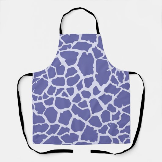 Giraffe Periwinkle Print Schort (Voorkant)