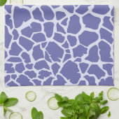 Giraffe Periwinkle Print Theedoek (Gevouwen)