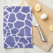 Giraffe Periwinkle Print Theedoek (Quarter Fold)