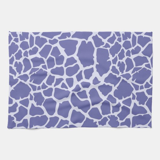 Giraffe Periwinkle Print Theedoek (Horizontaal)