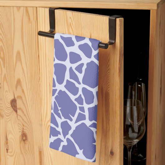 Giraffe Periwinkle Print Theedoek (Derde Gevouwen)