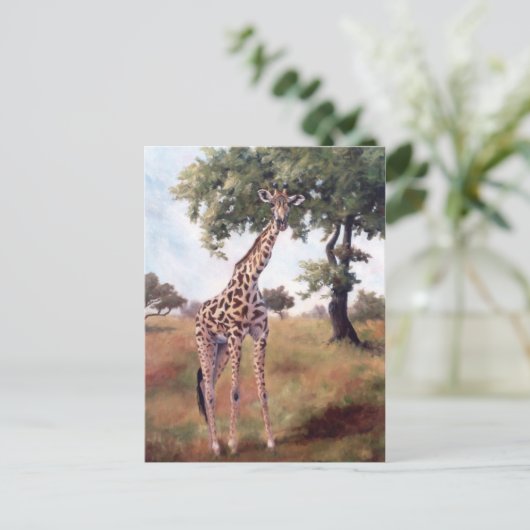 Giraffe Permanent Briefkaart (Staand voorkant)