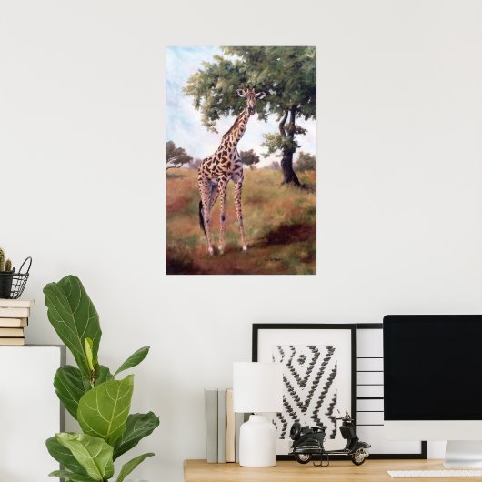 Giraffe Permanent Poster (Thuiskantoor)