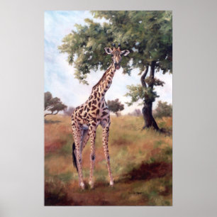 Giraffe Permanent Poster