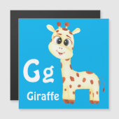 Giraffe personaliseren ABC: Letter G - Jouw namen (Voorkant / Achterkant)