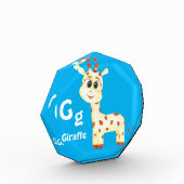 Giraffe personaliseren ABC: Letter G - Jouw namen  Fotoblokken (Links)