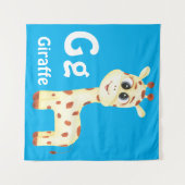 Giraffe personaliseren ABC: Letter G - Voeg je naa Wandkleed (Voorkant (horizontaal))
