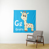 Giraffe personaliseren ABC: Letter G - Voeg je naa Wandkleed (In situ)