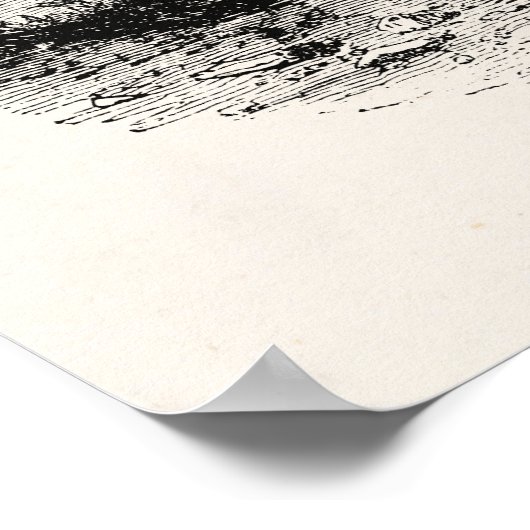 Giraffe - Persoonlijke illustratie van dieren Poster (Hoek)