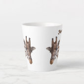Giraffe - Persoonlijke naam Latte Mok (Voorkant)