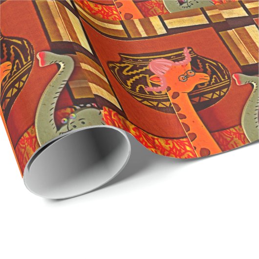 Giraffe Pet Art Print Cadeaupapier (Rol Hoek)