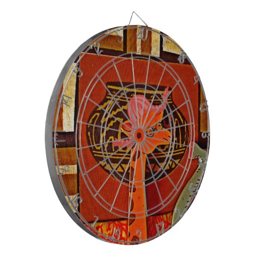 Giraffe Pet Art Print Dartbord (Voorkant Links)