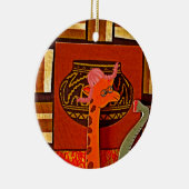 Giraffe Pet Art Print Keramisch Ornament (Rechts)