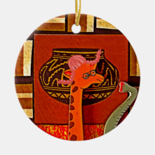 Giraffe Pet Art Print Keramisch Ornament