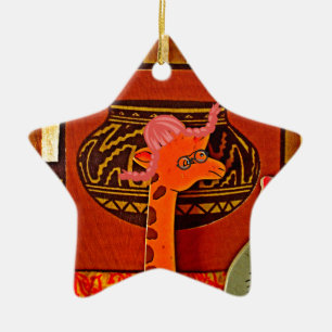 Giraffe Pet Art Print Keramisch Ornament
