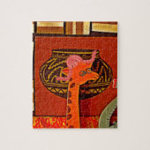Giraffe Pet Art Print Legpuzzel (Verticaal)