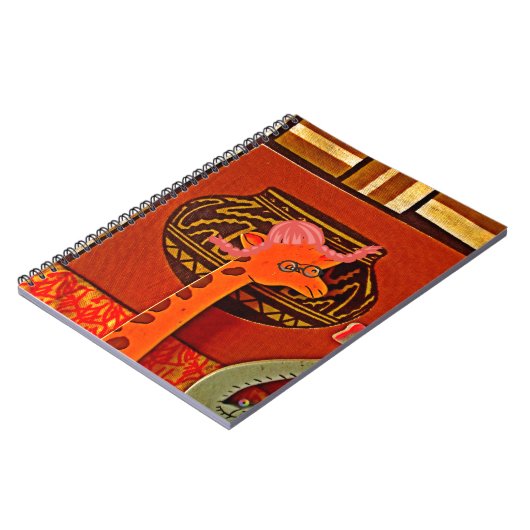 Giraffe Pet Art Print Notitieboek (Linkerzijde)