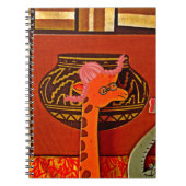 Giraffe Pet Art Print Notitieboek (Voorkant)