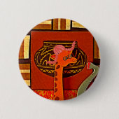 Giraffe Pet Art Print Ronde Button 5,7 Cm (Voorkant)