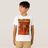 Giraffe Pet Art Print T-shirt (Voorkant volledig)