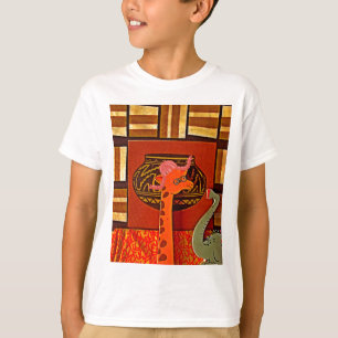 Giraffe Pet Art Print T-shirt