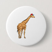 Giraffe Pet Ronde Button 7,6 Cm (Voorkant)