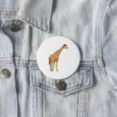 Giraffe Pet Ronde Button 7,6 Cm (In situ)