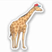 Giraffe Pet Sticker (Voorkant)
