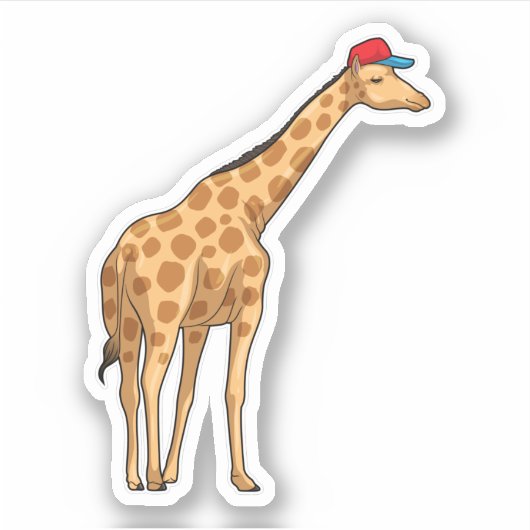 Giraffe Pet Sticker (Voorkant)
