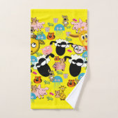 Giraffe Pigs Elephant Zoo Bathroom Towel sets Bad Handdoek (Handdoek)
