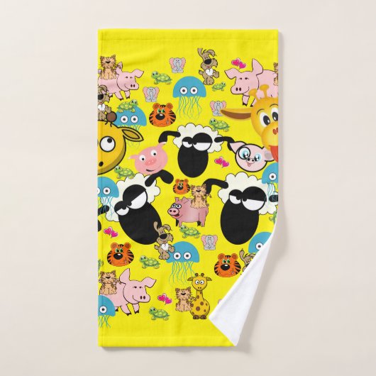 Giraffe Pigs Elephant Zoo Bathroom Towel sets Bad Handdoek (Handdoek)