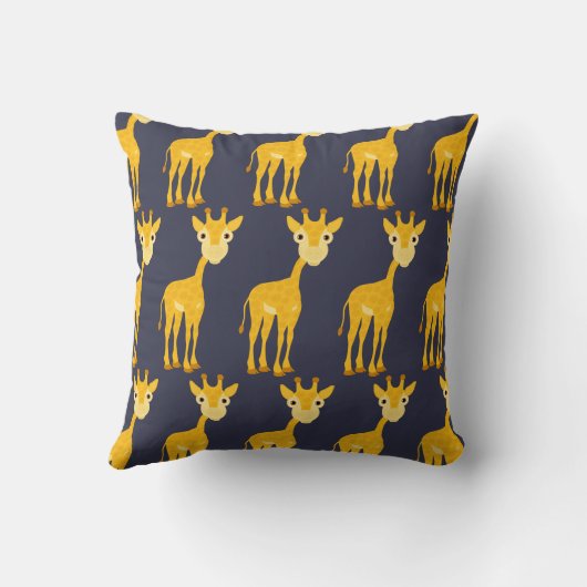 Giraffe Pillow - Illustratie afdrukken Kussen (Achterkant)