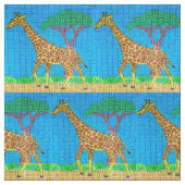Giraffe - Pima-katoenstof Stof (Swatch)
