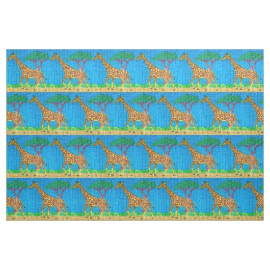 Giraffe - Pima-katoenstof Stof (Fat Quarter)