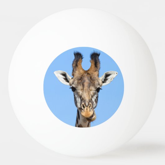 Giraffe Pingpongbal (Achterkant)
