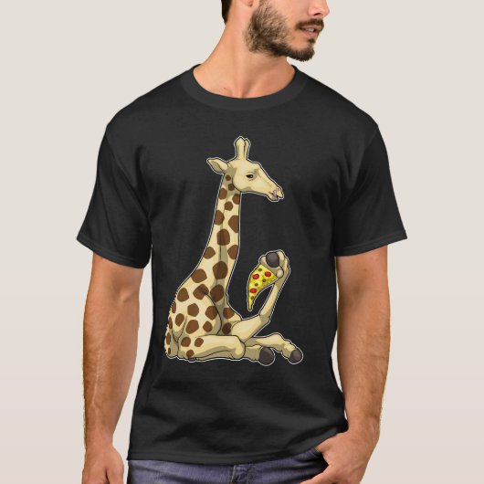 Giraffe Pizza T-shirt (Voorkant)