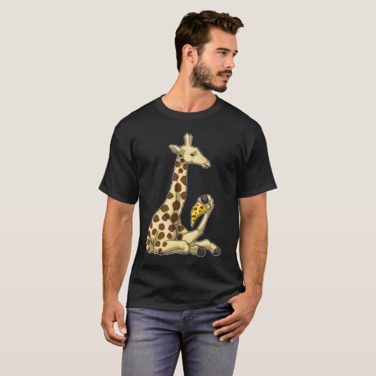 Giraffe Pizza T-shirt (Voorkant volledig)