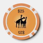 Giraffe Pokerchips (Achterkant)