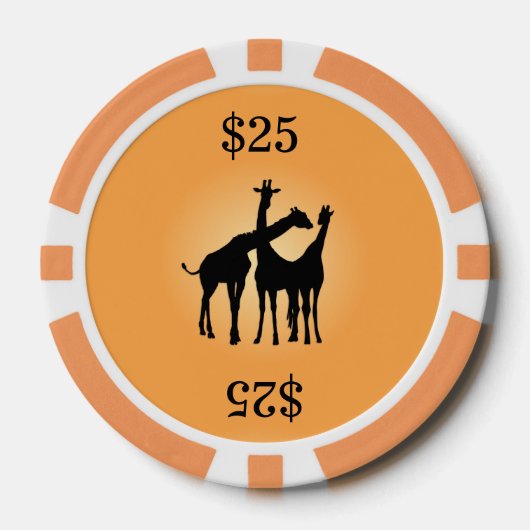 Giraffe Pokerchips (Voorkant)