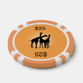 Giraffe Pokerchips (Enkel)