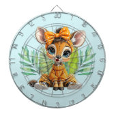 Giraffe Polka Dot Bow  Dartbord (Voorkant)