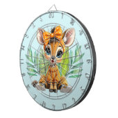 Giraffe Polka Dot Bow Dartbord (Voorkant Rechts)