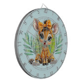 Giraffe Polka Dot Bow Dartbord (Voorkant Links)