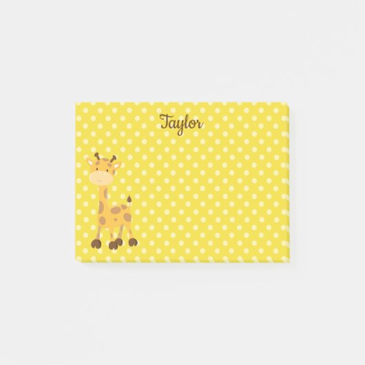 Giraffe Polka Dot Cuteness Post-it® Notes (Voorkant)