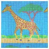 Giraffe - Polyester Weefselstof Stof (Close Up)