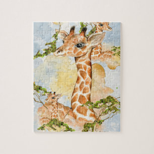 Giraffe Portrait Animal Afbeelding Legpuzzel