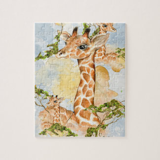 Giraffe Portrait Animal Afbeelding Legpuzzel