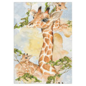 Giraffe Portrait Animal Afbeelding Tafelkleed (Voorkant)